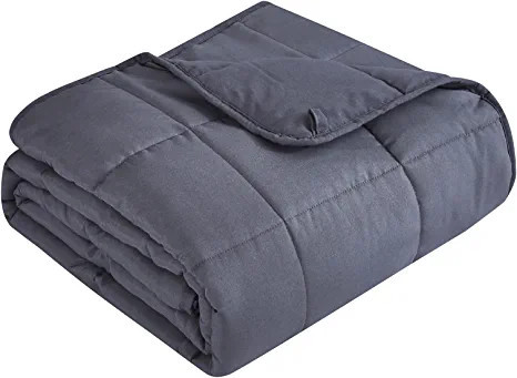 TOPCEE Weighted Blanket (15lbs 48"x72" Twin Size) Cooling Breathable Heavy Blanket Microfiber Mat... | Amazon (US)