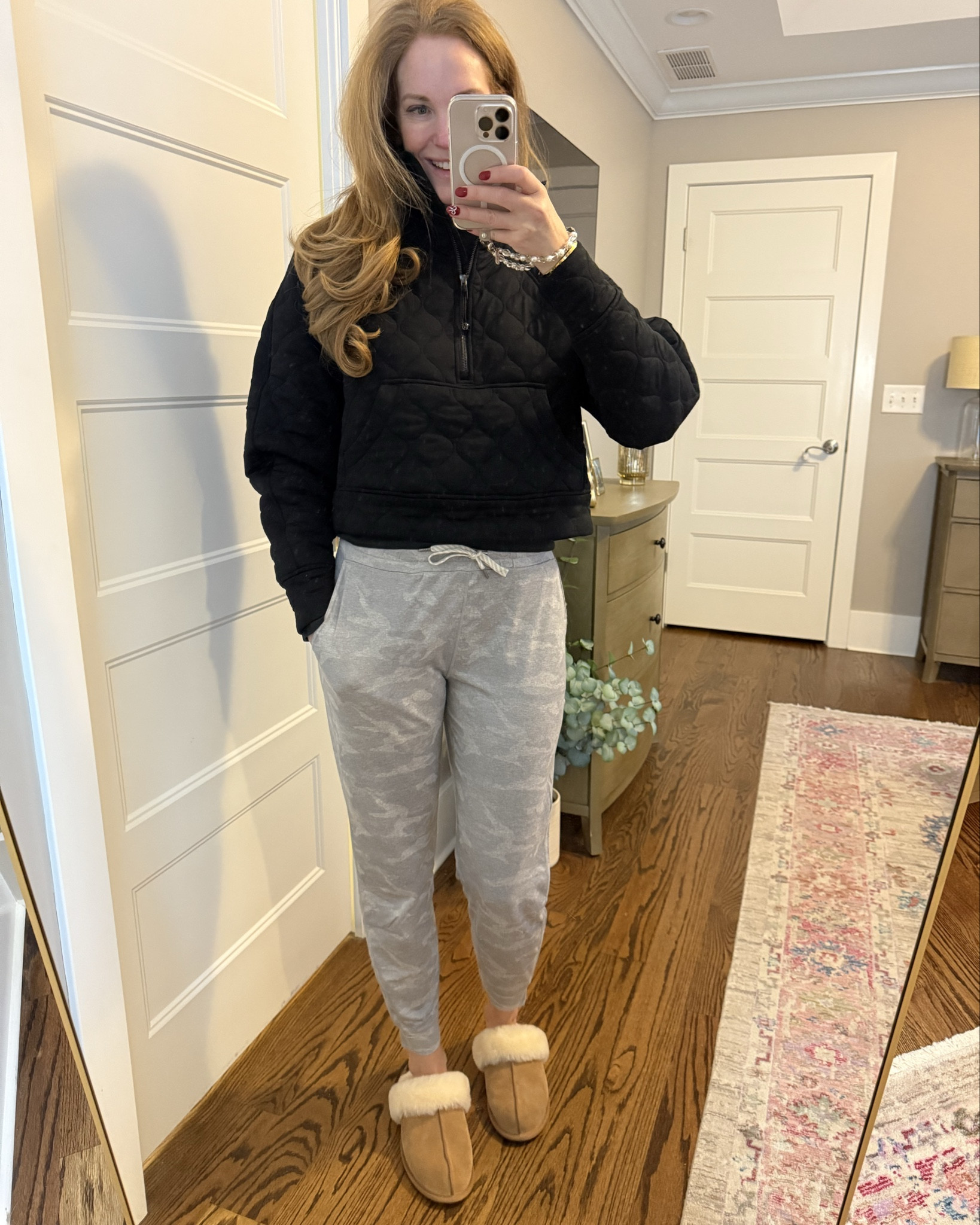 Mama got new comfy cute clothes for Christmas!! 
This quilted Lululemon scuba is sooooo warm and cozy and I could live in these Vuori joggers, halo top, and Uggs!

#LTKHoliday #LTKGiftGuide #LTKSeasonal