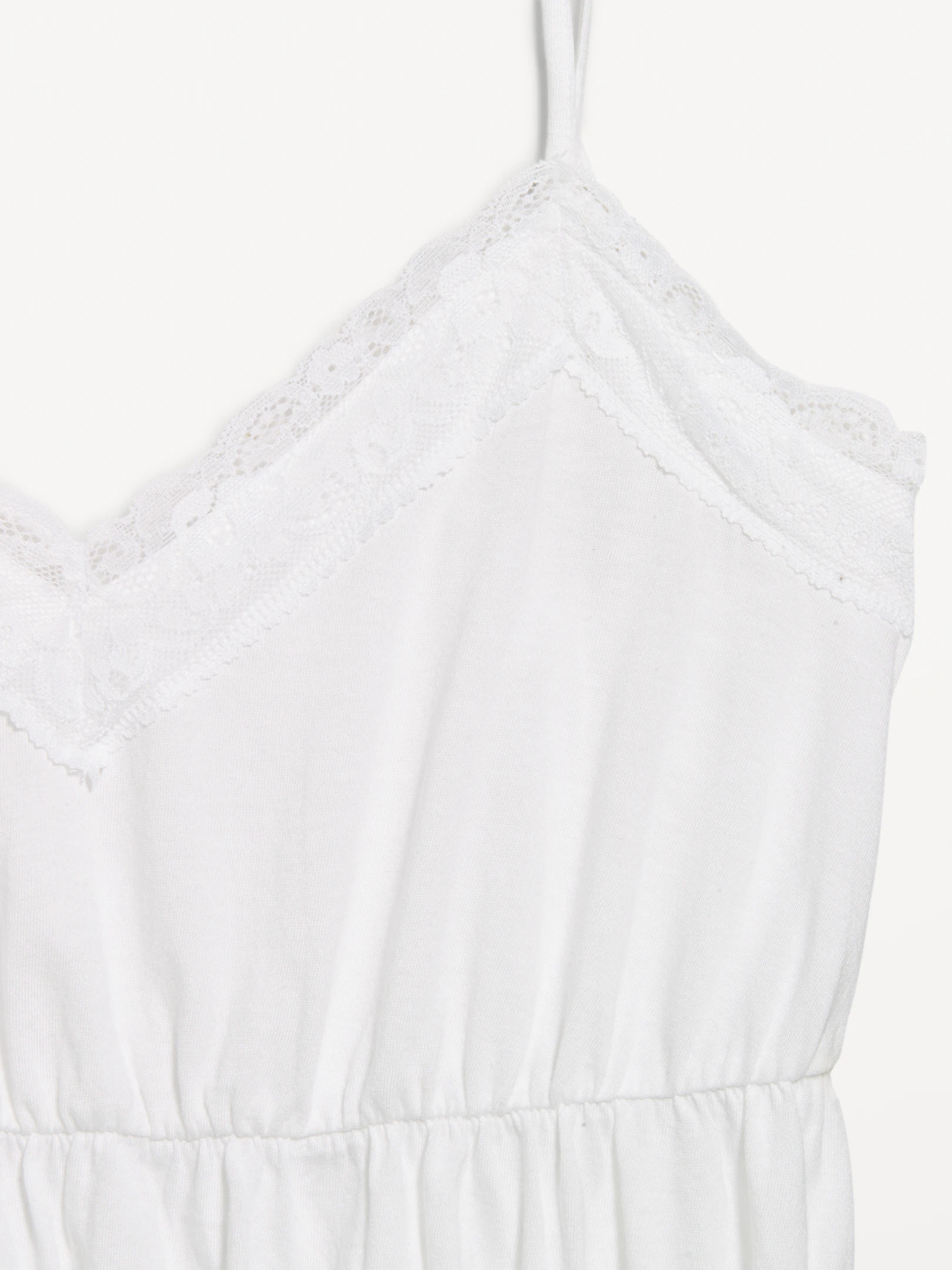 Lace-Trim Smocked-Waist Tank Top | Old Navy (US)