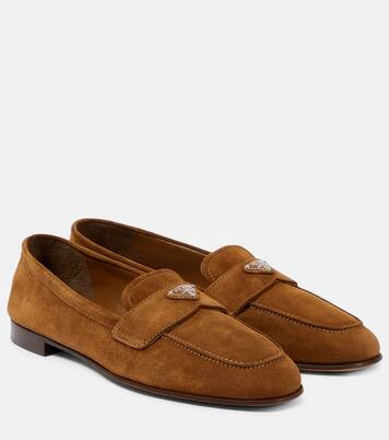 Logo suede loafers | Mytheresa (INTL)