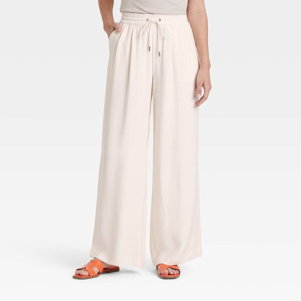 Women's High-Rise Wide Leg Pull-On Pants - A New Day™ | Target