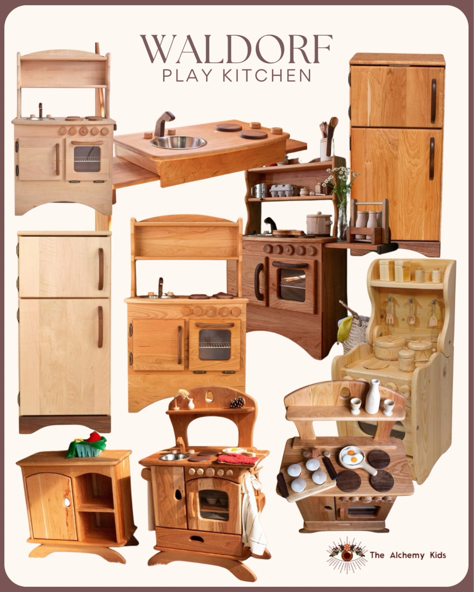 🌿✨ Bring the magic of open-ended play into your home with these handcrafted Waldorf-inspired wooden play kitchens! Designed for little chefs, these heirloom-quality pieces encourage creativity, imaginative storytelling, and hands-on learning. Made from natural wood with a timeless aesthetic, they fit beautifully into Montessori and Waldorf-style playrooms. Perfect for fostering independence and a love for pretend play! 🥄🍳

#WaldorfPlay #MontessoriToys #WoodenPlayKitchen #EcoFriendlyToys #SustainablePlay #NaturalToys #HandmadeToys #OpenEndedPlay #HeirloomQuality #MinimalistParenting #TimelessToys #KidsImagination #PretendPlay #PlayroomGoals #ToyAesthetic #WoodenToys #WaldorfInspired

#LTKKids
