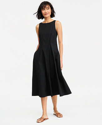 Women's Seamed Boatneck Midi Dress | Macy's