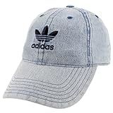 adidas Originals Men's Relaxed Fit Strapback Hat, Washed Blue Denim, One Size | Amazon (US)