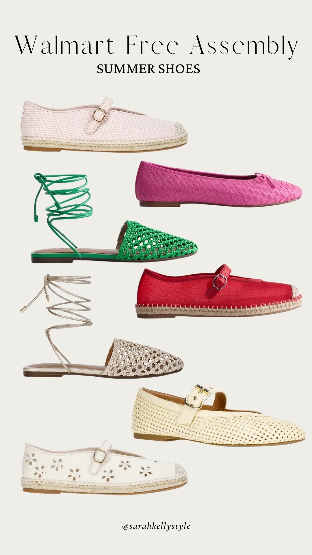 Walmarts free assembly line has some really cute options that are budget friendly for summer shoes!

#LTKOver40 #LTKSeasonal #LTKootd
