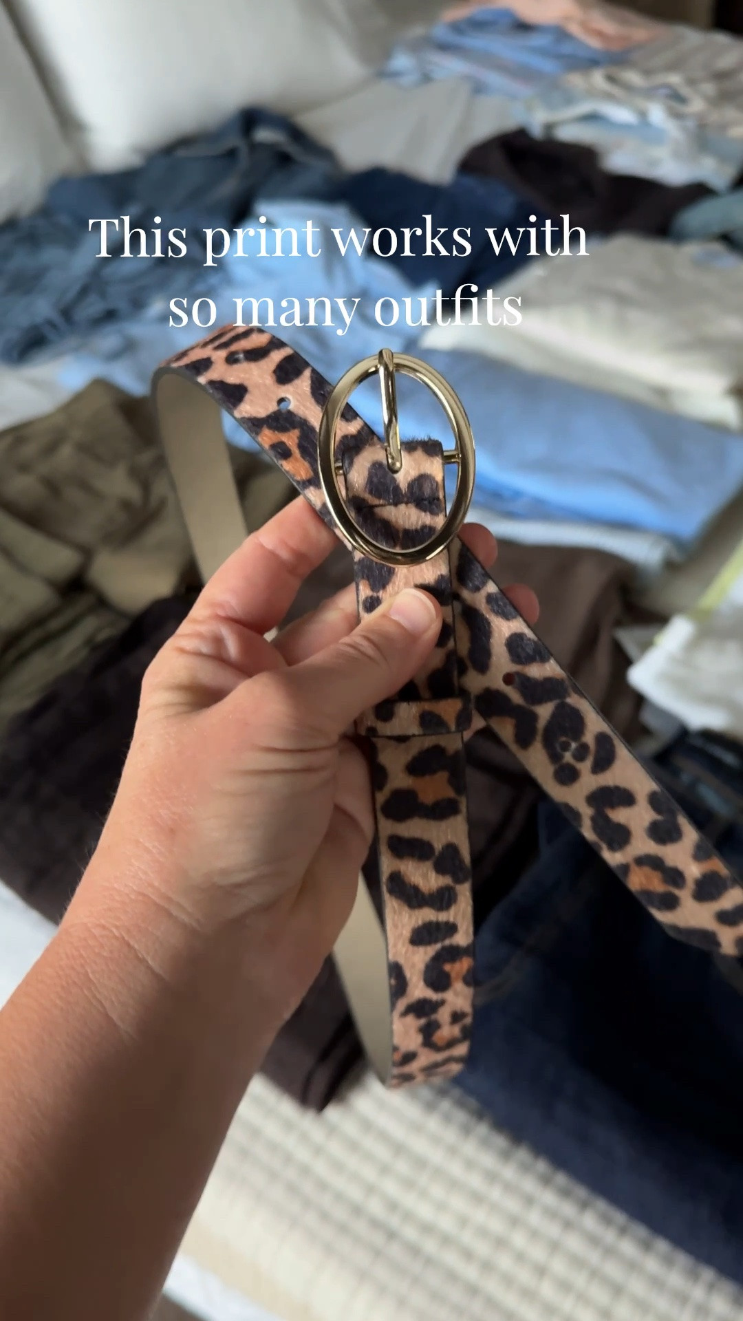 Making yo only travel with what I need. This animal print belt works like a neutral.

#LTKMidsize #LTKTravel #LTKOver40