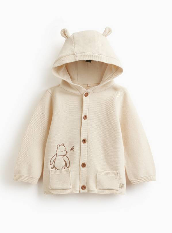 Cream Winnie The Pooh Hooded Cardigan 18-24 months | Tu Clothing