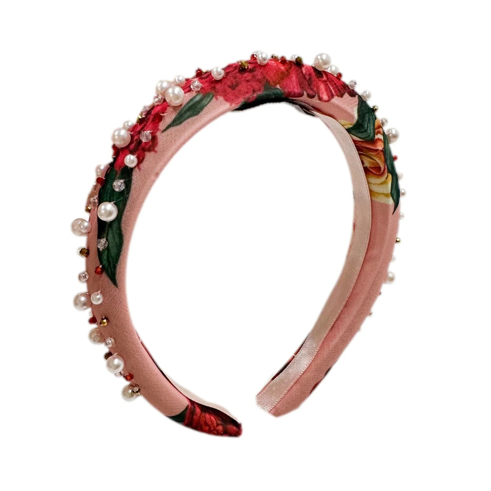 Flora Pink Floral Print Headband | petite maison kids