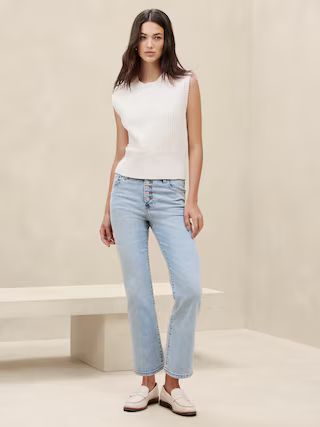 High-Rise Bootcut Cropped Jean | Banana Republic Factory