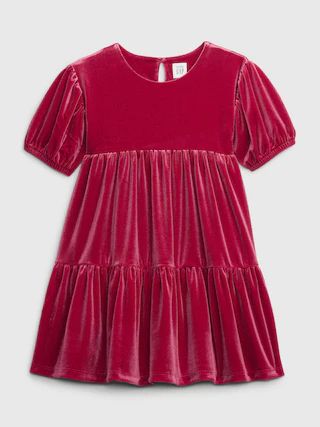 Toddler Velour Tiered Dress | Gap (US)