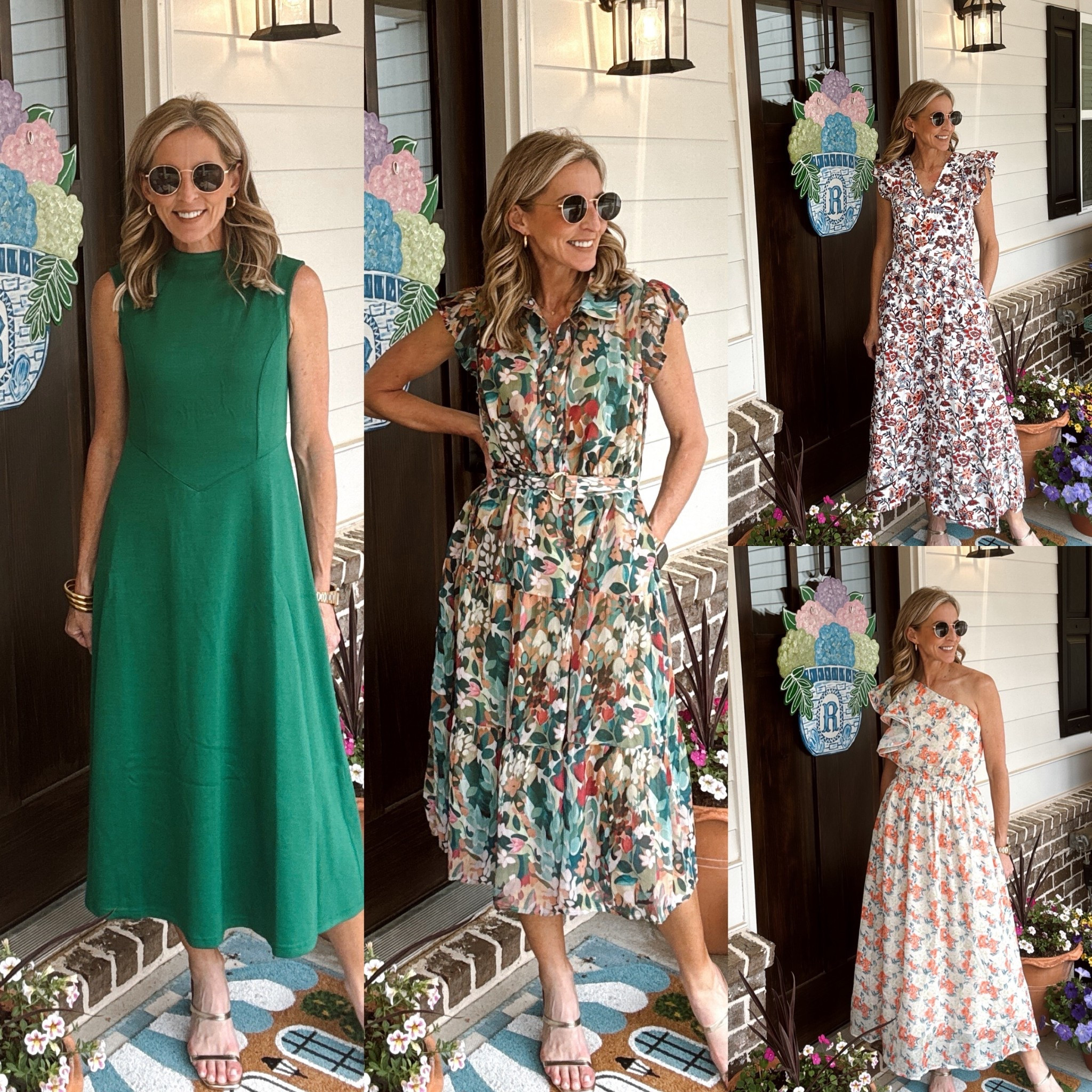 Four dresses, endless occasions… weddings, showers, graduations and everything in between… these Amazon finds are that good. Each one comes in multiple colors so you can find your perfect match. Wearing a size small in all. Comment AMAZON and I’ll send you the link