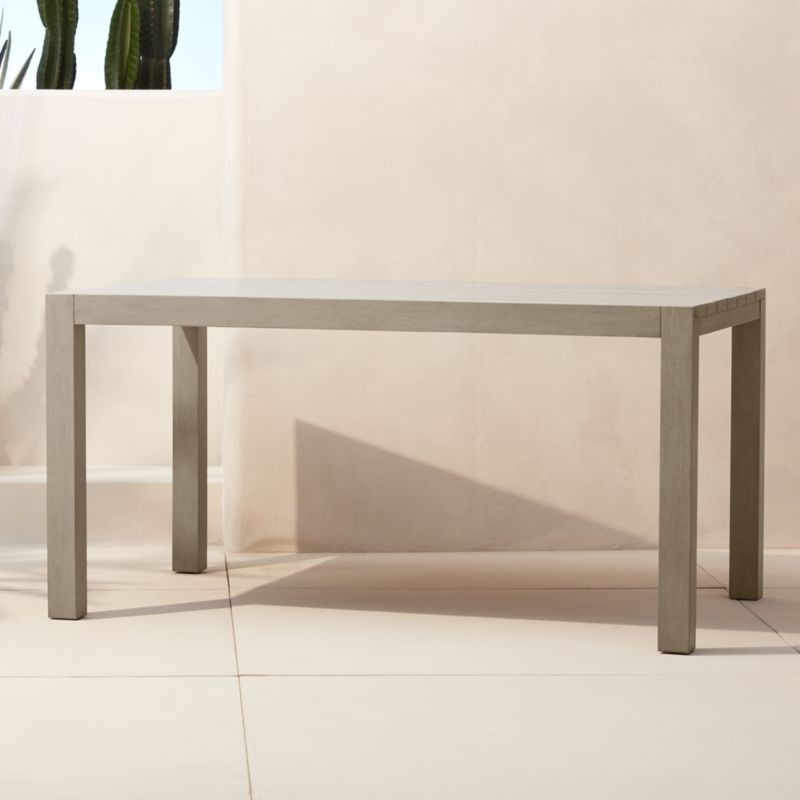Matera Grey Outdoor Dining Table + Reviews | CB2 | CB2