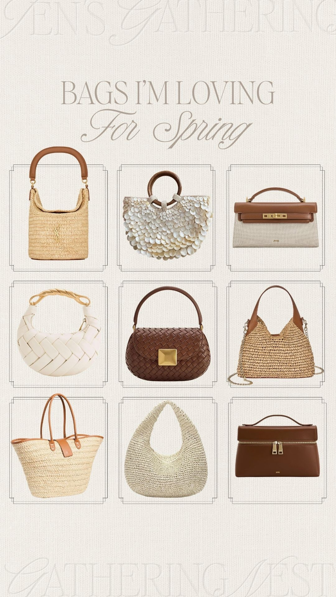 Spring bags 💼 raffia textures, woven details, soft neutrals, and timeless silhouettes that feel very spring + summer. these are the kind of bags you’ll reach for on repeat ✨

#ltkitbag #springbags #springaccessories #neutralfashion #capsulecloset #ltkstyle #chicstyle

#LTKSaleAlert #LTKootd #LTKSeasonal