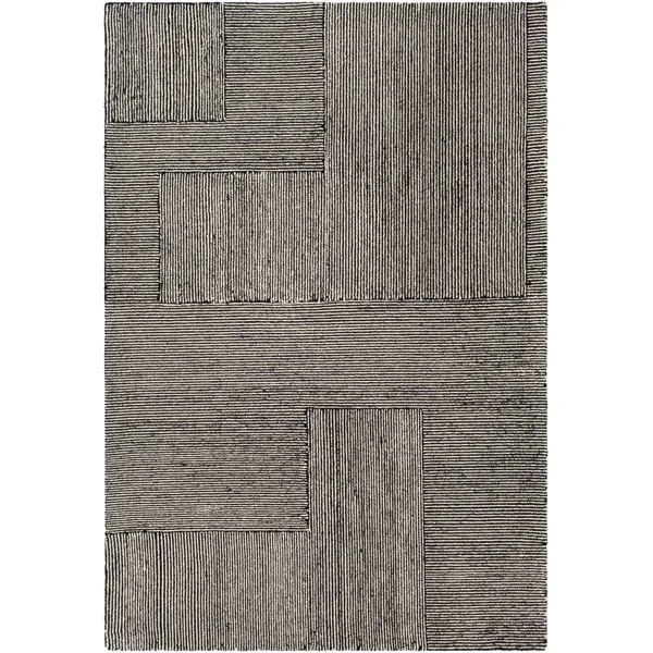 Peeta Handmade Wool Black/Ivory Rug | Wayfair North America