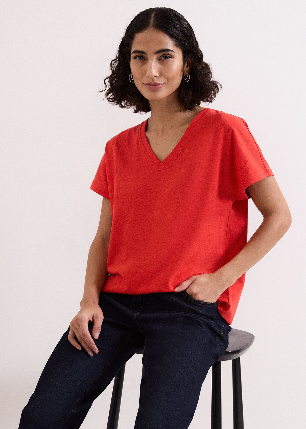 Saphiya Slub T-Shirt | Phase Eight UK | | Phase Eight