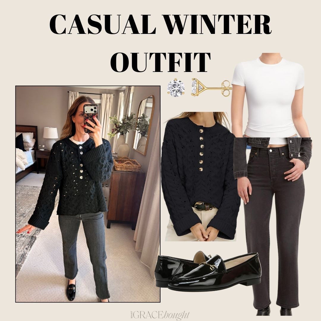 Cute and casual winter outfit inspo! 

#LTKootd