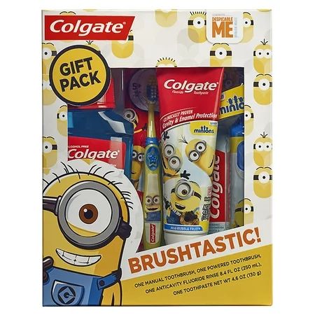 Colgate Kids Toothbrush, Toothpaste, and Mouthwash Set, Minions | Walmart (US)