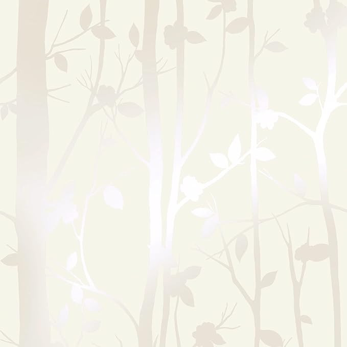 Laura Ashley Cottonwood Pearlescent White Wallpaper | Amazon (US)