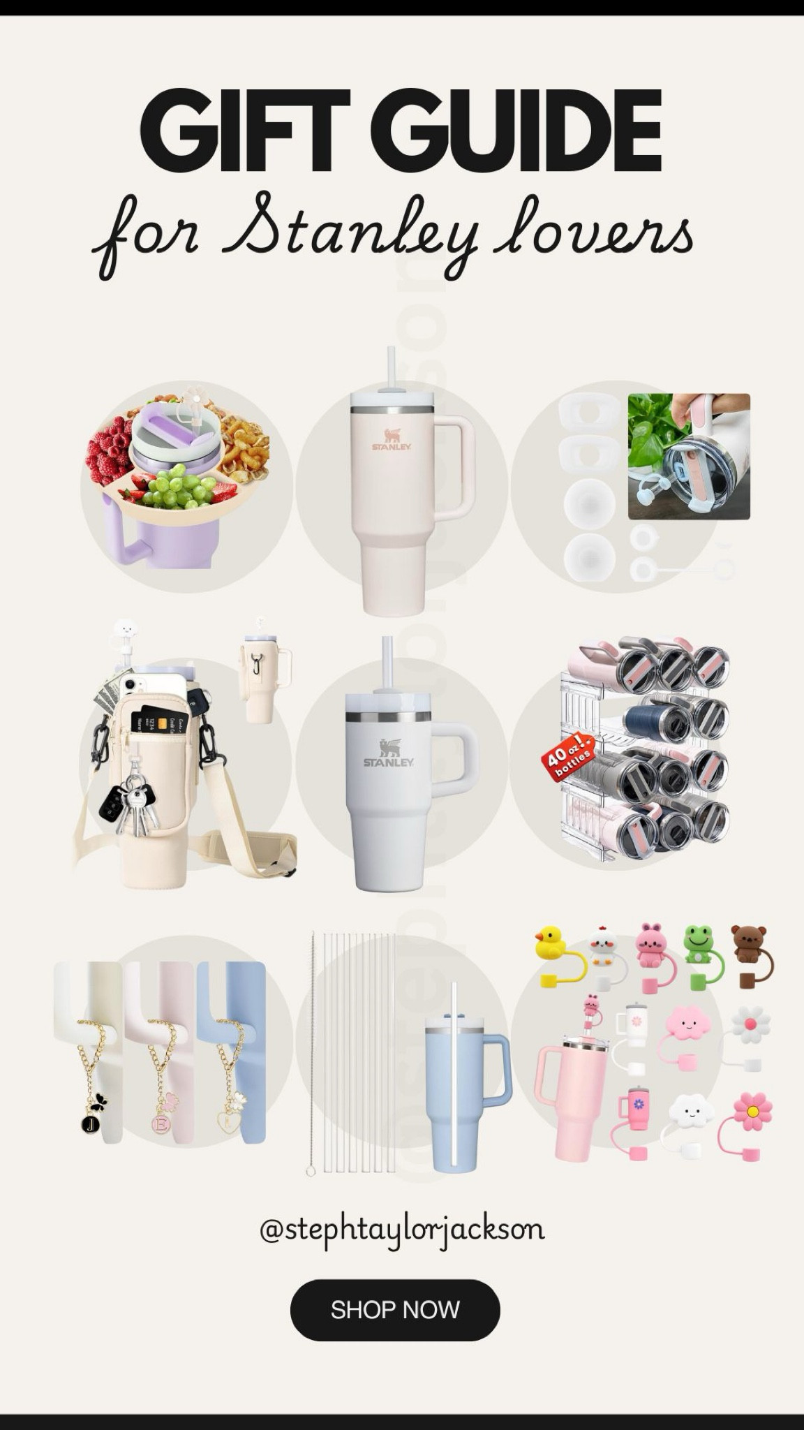 Gifts for Stanley Cup lovers!! You know the type. We have to have our cups! And if you have a friend that already has too many cups, get them some accessories!! Christmas gifts, secret Santa and white elephant approved!

#LTKGiftGuide #LTKFindsUnder50