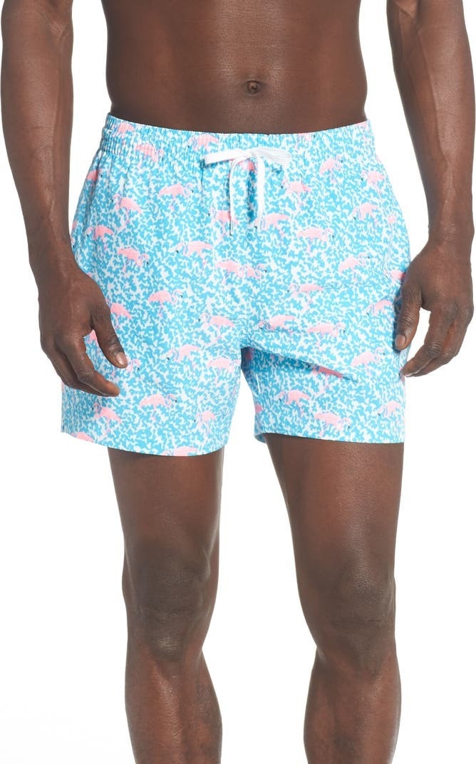 Domingos Flamingos 5.5-Inch Swim Trunks | Nordstrom