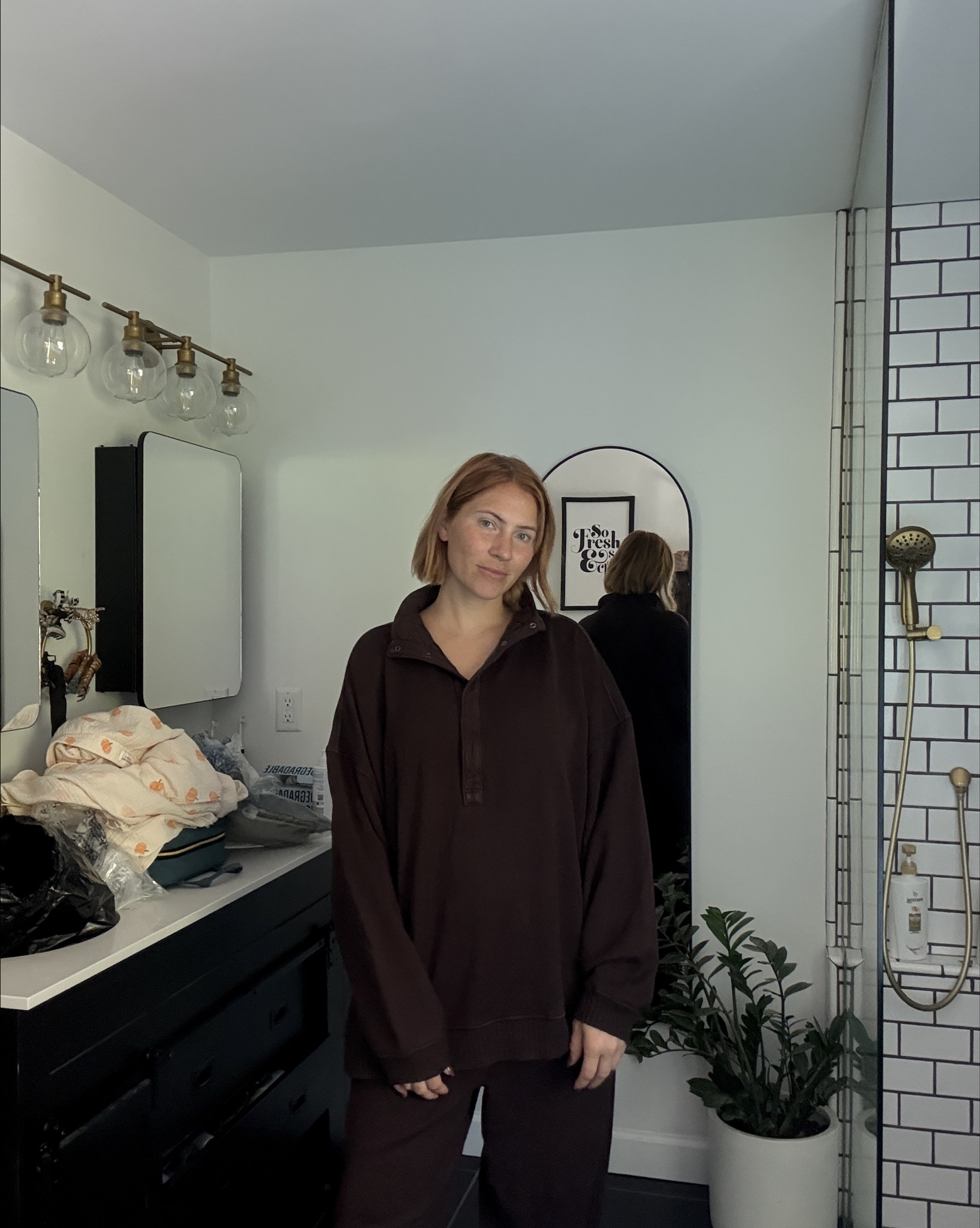 This is the brown set of my dreams. I’m 5’10 and 175lbs for reference 

#LTKSeasonal #LTKTall #LTKFallSale