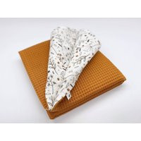 Baby Waffle Blanket Embroidered, Custom Personalize Baby Cotton Organic Muslin | Etsy (US)