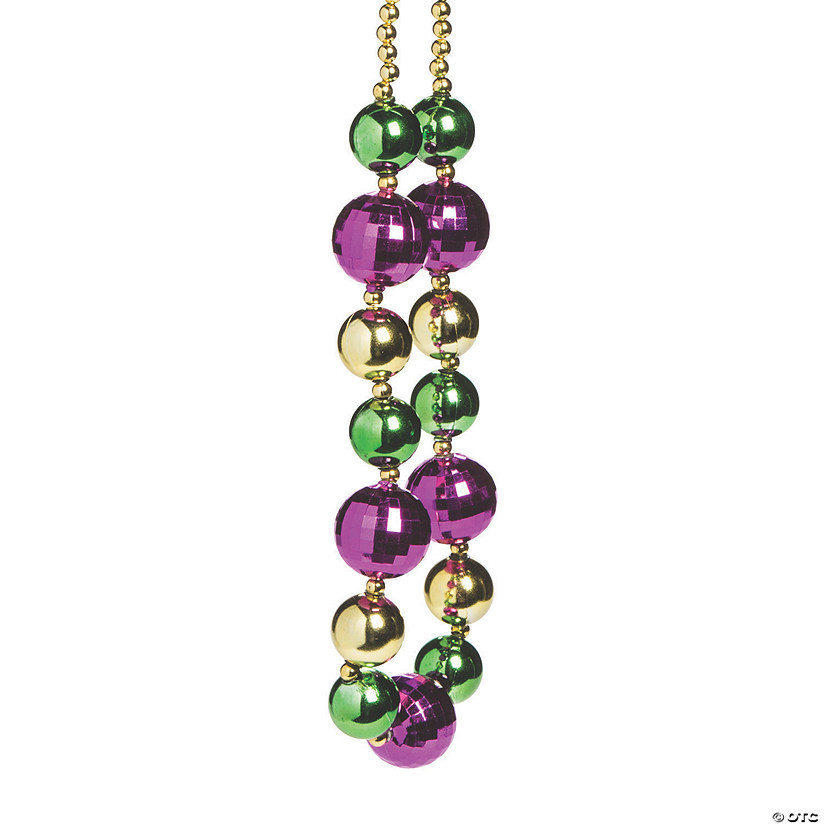 Jumbo Mardi Gras Bead Necklace | Oriental Trading Company