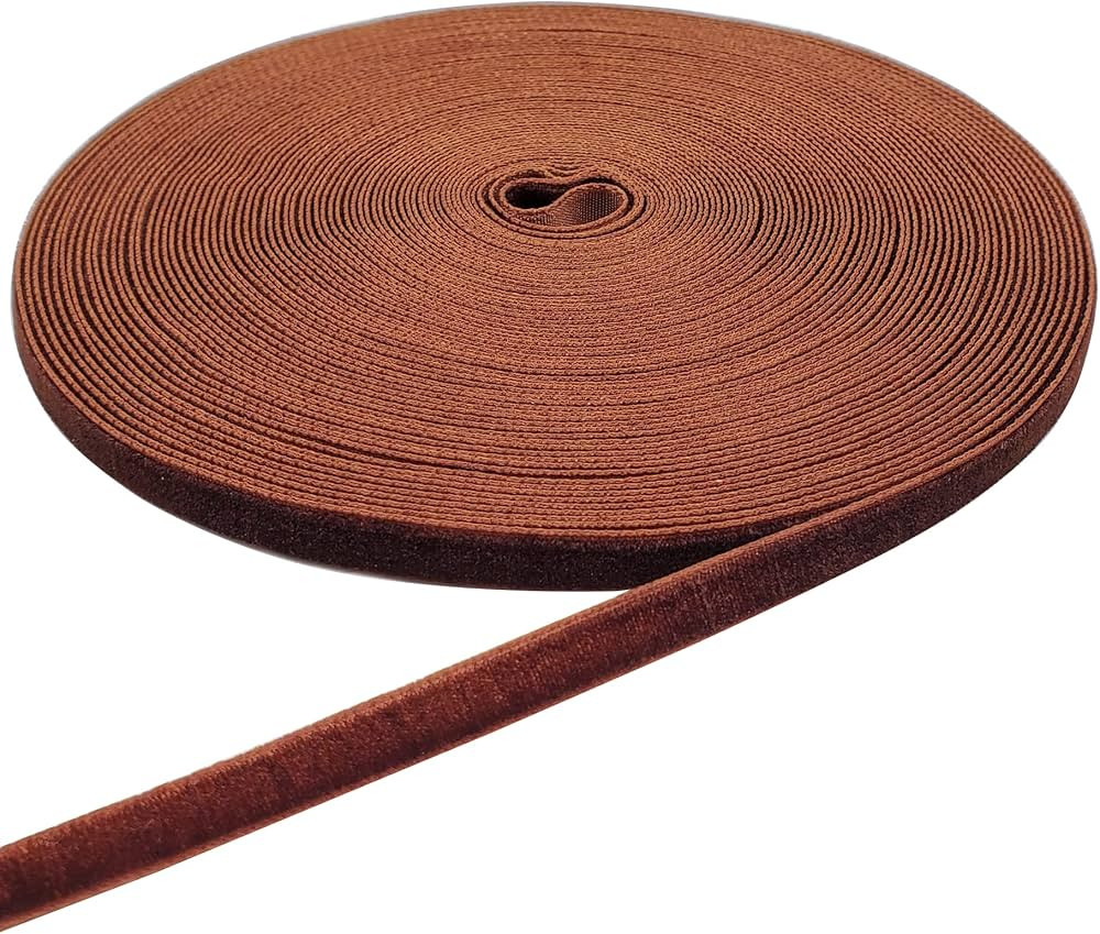 15 Yards Coffee Velvet Ribbon Spool, for Wedding, Gift Wrapping, Hair Bows, Home Decorating (1/4i... | Amazon (US)