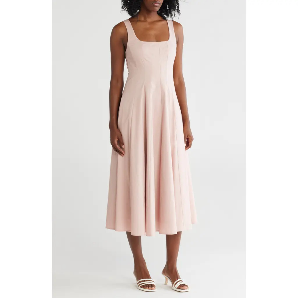 WAYF Godet Tank Dress in Pink at Nordstrom Rack, Size Medium | Nordstrom Rack