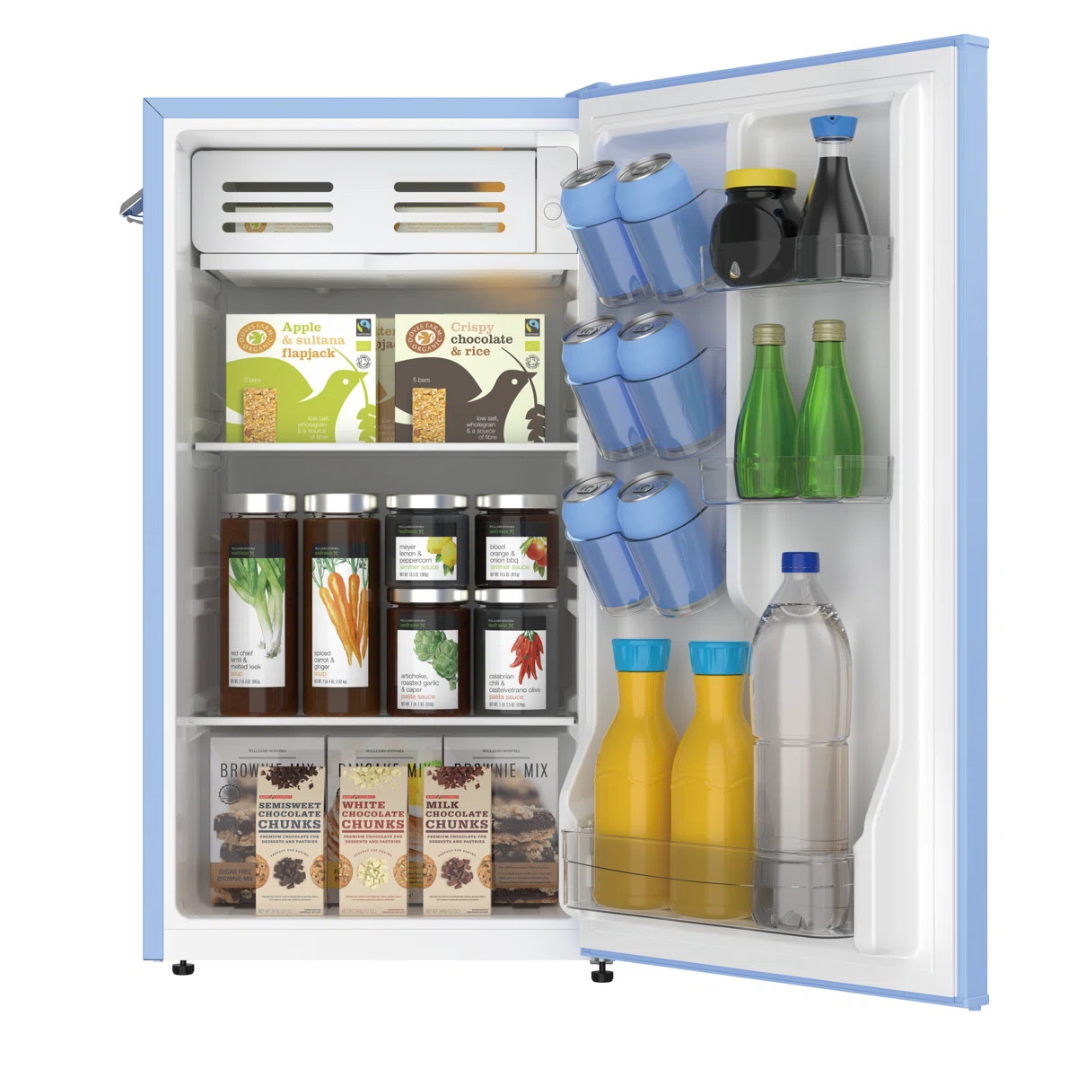Frigidaire 3.2 Cu. Ft. Retro Compact Refrigerator with Chiller Compartment, Built-In Side Bottle ... | Wayfair North America