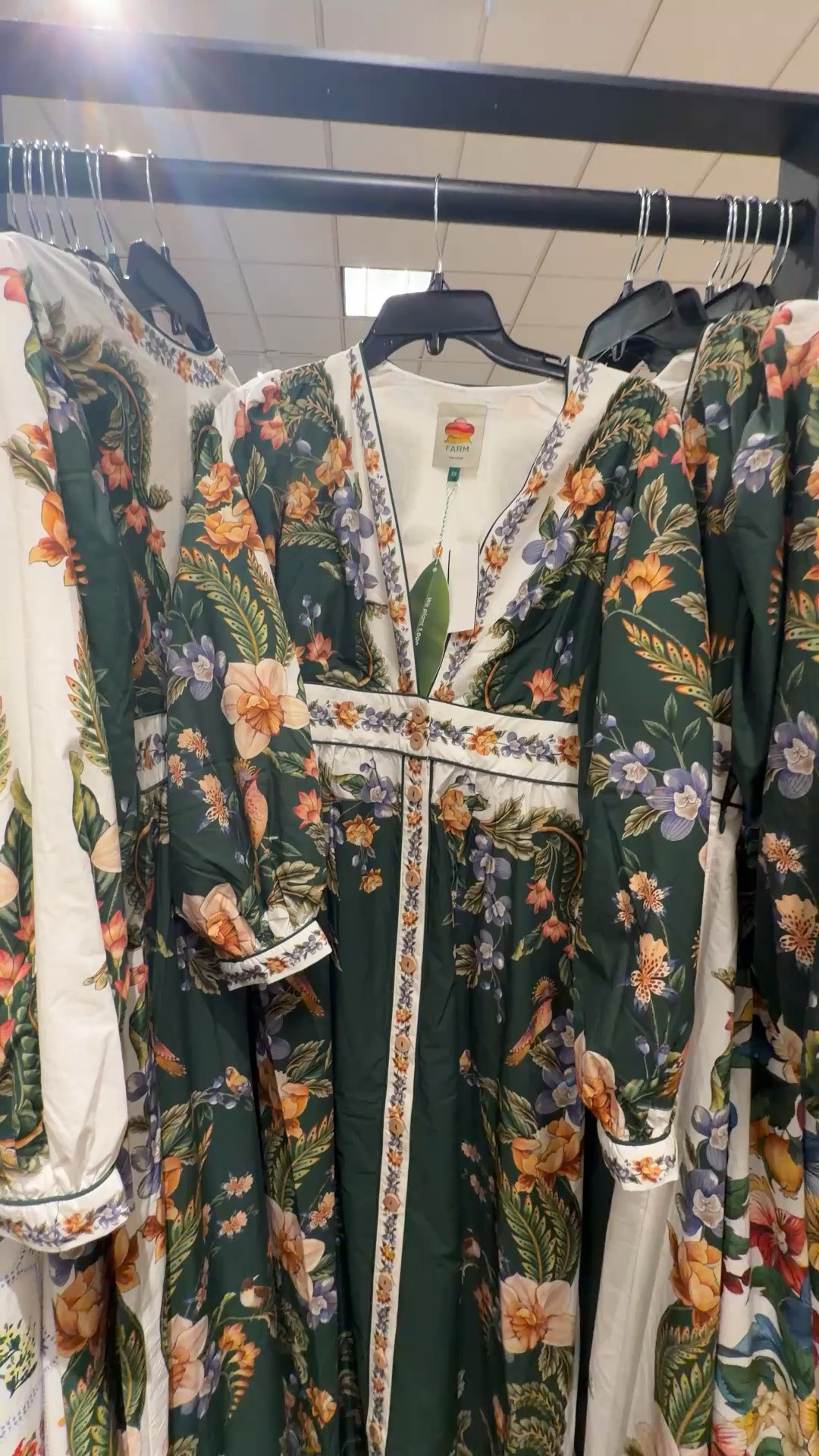 The Farm Rio Nature Long Sleeve Plunge Maxi Dress is such a stunning statement piece with its vibrant nature-inspired print, flowing silhouette, and bold plunge neckline. 🌿 The beautiful pattern and dramatic sleeves give it that signature Farm Rio look that feels fun, artistic, and perfect for resort wear or a tropical getaway. 🏝️Linked this vacay dress and few other options! ✨ #FarmRio #VacationDress #SummerStyle

#LTKSeasonal #LTKSaleAlert #LTKTravel