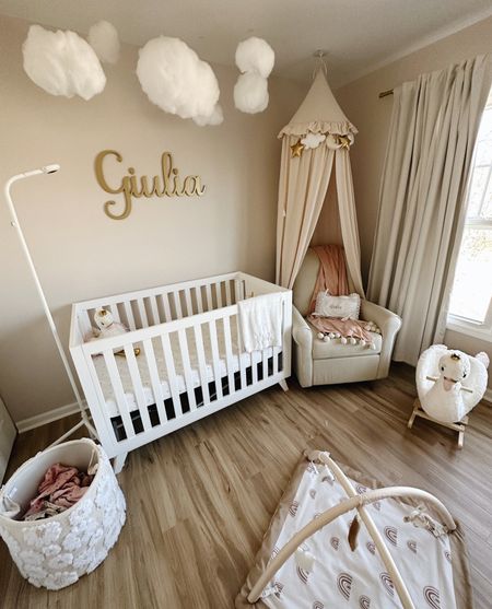 Giulia’s nursery! ☁️🤍🦢 

#LTKbump #LTKfamily #LTKbaby