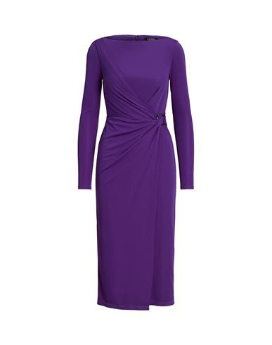 Lauren Ralph Lauren Woman Midi dress Purple Size 4 Polyester, Elastane | YOOX (US)