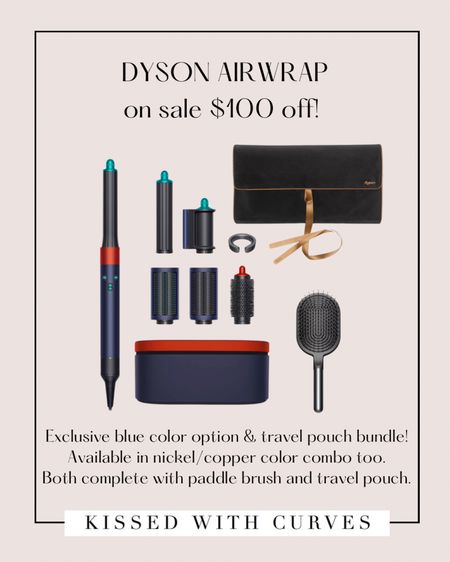 Dyson Airwrap on sale $100 off today only! Exclusive blue color option & travel pouch bundle! Available in nickel/copper color combo too. Both complete with paddle brush and travel pouch.

Beauty favorites, beauty finds, everyday beauty, hair care, hair products, hair tools, Dyson air wrap, hair wand, hair tool, gifts for her, luxury gifts, luxe gifts for her, gift guide for herr
 
 

#LTKSaleAlert #LTKBeauty #LTKGiftGuide