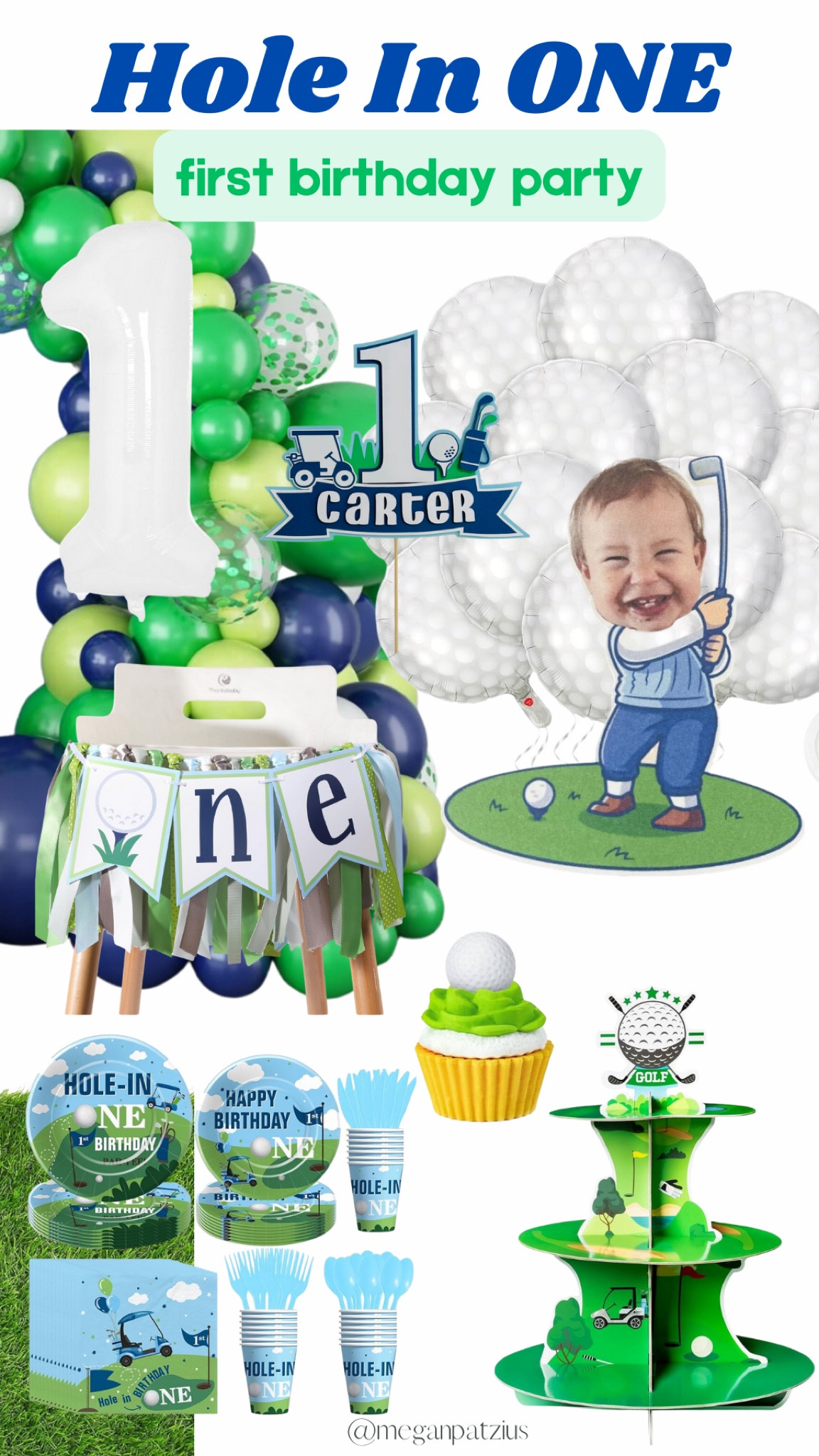 Hole in ONE ⛳️ Baby boy first birthday party. 

#amazon #etsy #firstbirthday

#LTKKids #LTKParties #LTKBaby