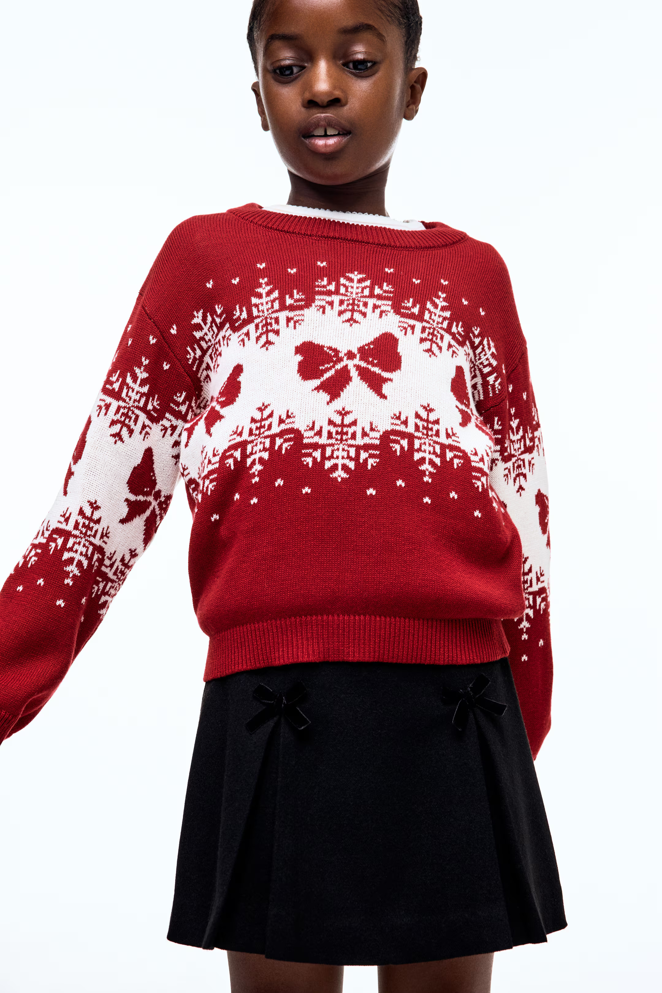 Jacquard-Knit Cotton Sweater | H&M (US + CA)