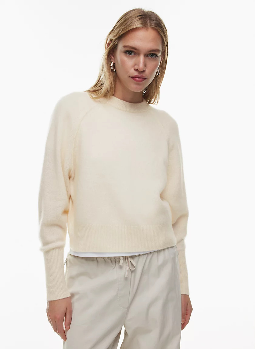 LUXE CASHMERE CREW SWEATER | Aritzia