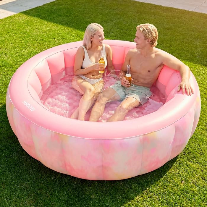 SLOOSH Inflatable Swimming Pool,5.5ft x 20 Inch Full-Sized Blow Up Durable Thickened Luxury Above... | Amazon (US)