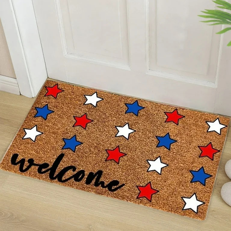 4th of July Independence Day Home Mats Welcome Floor Doormat 23.62 X 15.75in Non Slip Floor Mat S... | Walmart (US)