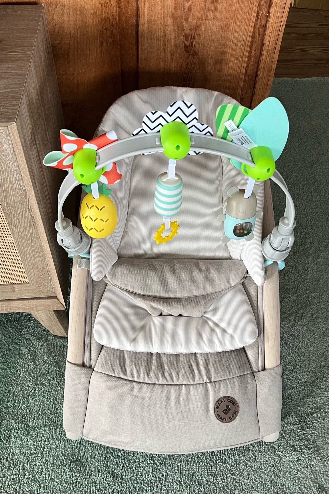 The Maxi Cosi baby seat in Oatmeal 🩷 plus the toy attachment to keep her entertained!!

#LTKBump #LTKKids #LTKBaby