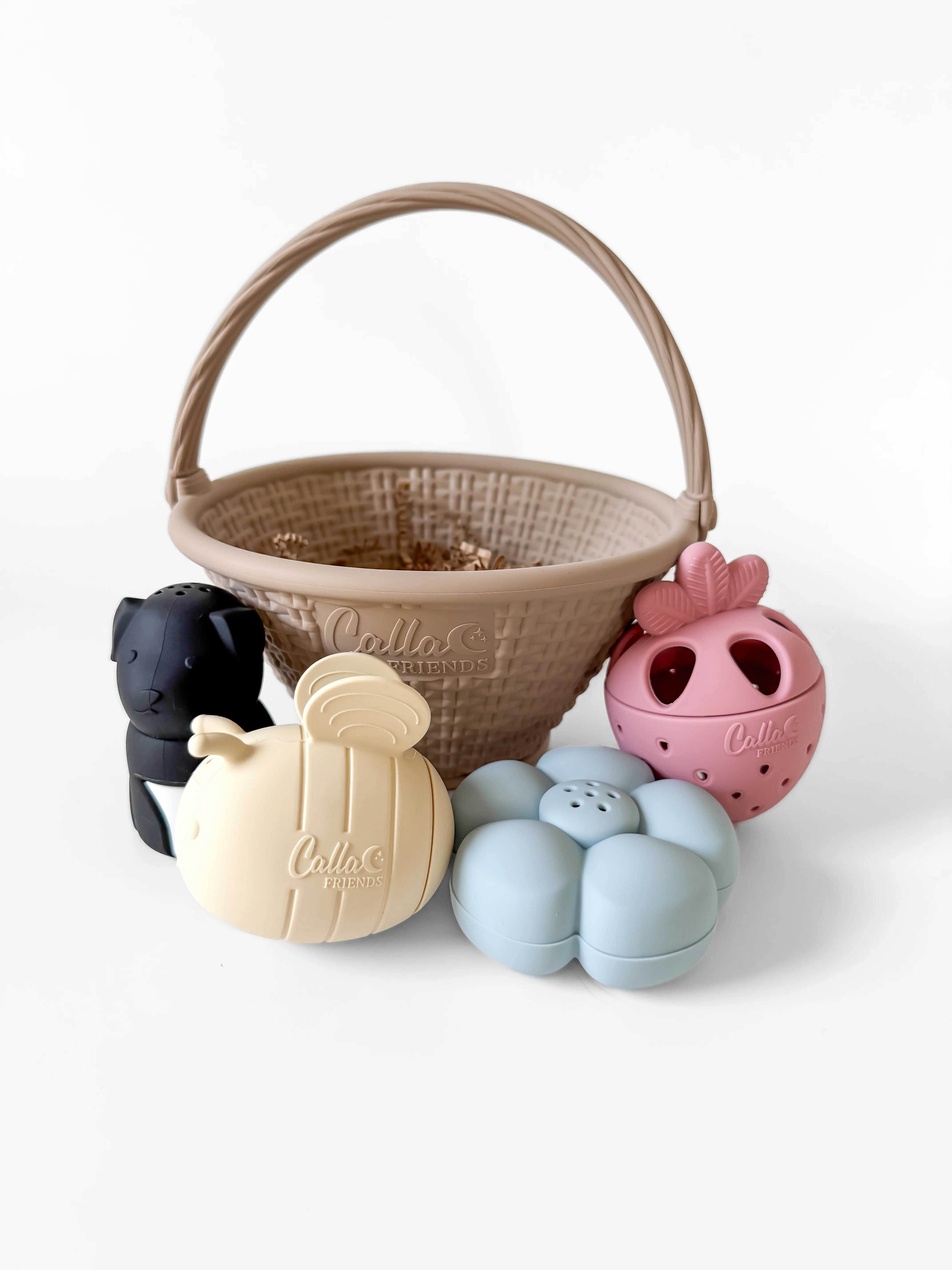 Strawberry Patch Bath Toys | Calla and Friends