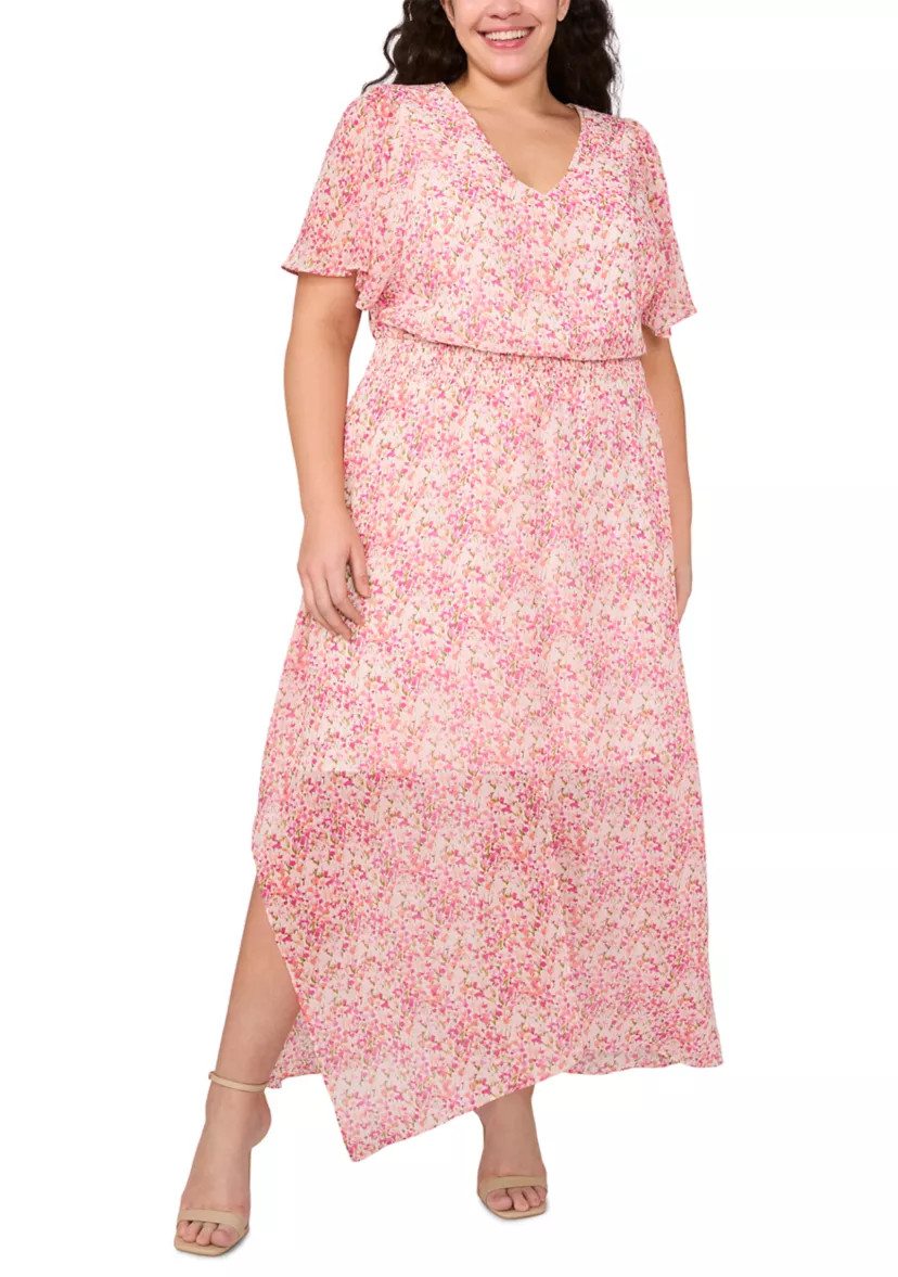 Plus Size Printed Maxi Dress | Belk