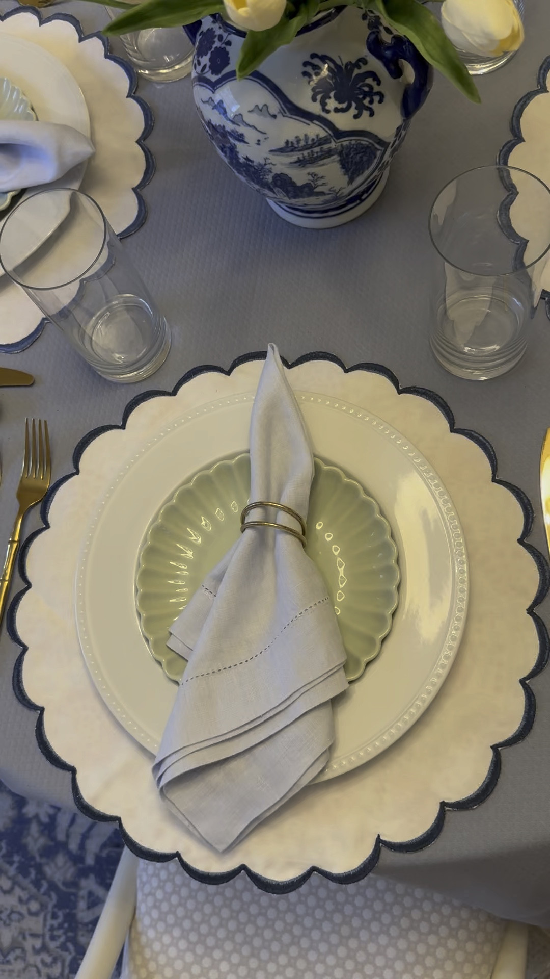 My reversible placemats from Amazon are finally back in stock!

Tablescape
Blue and white tablescape
Table setting
Blue and white table setting
Grandmillennial table setting
Grandmillennial placemats
Reversible placemats
Blue and white placemats
Scalloped placemats 
Scalloped tablecloth

#LTKunder50 #LTKhome #LTKstyletip