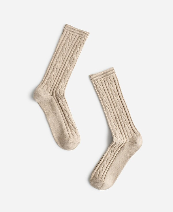 Cable-Knit Trouser Socks | Madewell