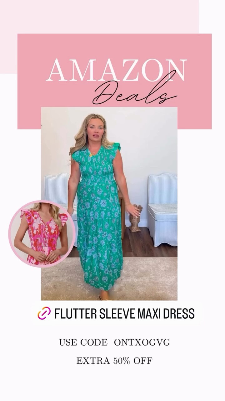 Cute flutter sleeve floral summer dress on Deal! Comes in a few colors!

#LTKSeasonal #LTKSaleAlert #LTKMidsize