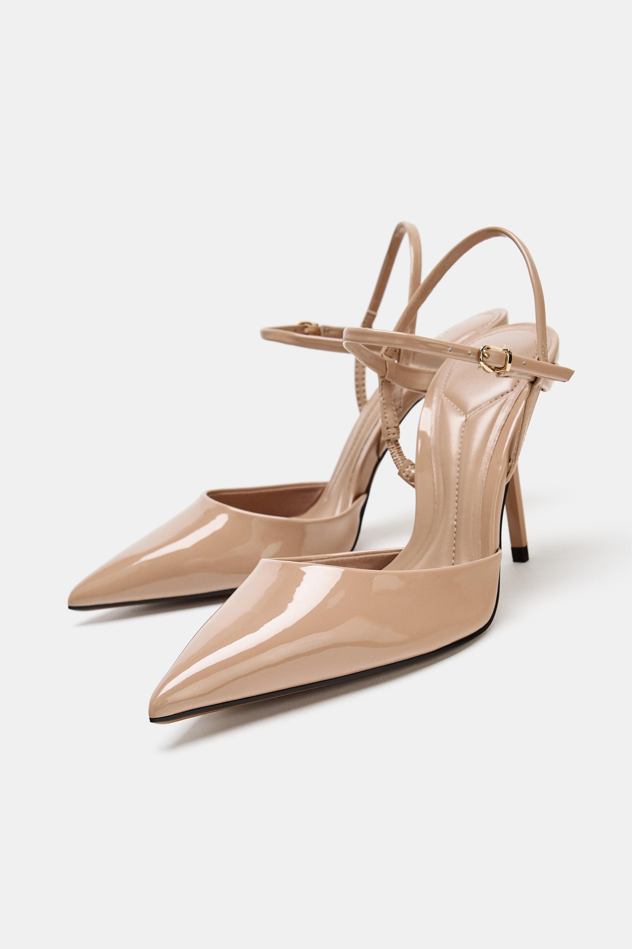 PATENT SLINGBACK HEELS | Zara US