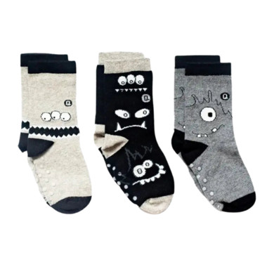 Q for Quinn Socks Monochrome Monsters | Well.ca