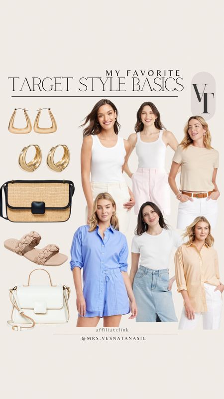 Target style basics I am loving for spring and summer! 

@targetstyle #targetstyle spring outfit, spring outfits, bag, raffia neutral bag, affordable fashion finds, earrings, Target style, Target shorts, Target tank top, sandals, vacation outfit, vacation style, 

#LTKshoecrush #LTKitbag #LTKmidsize