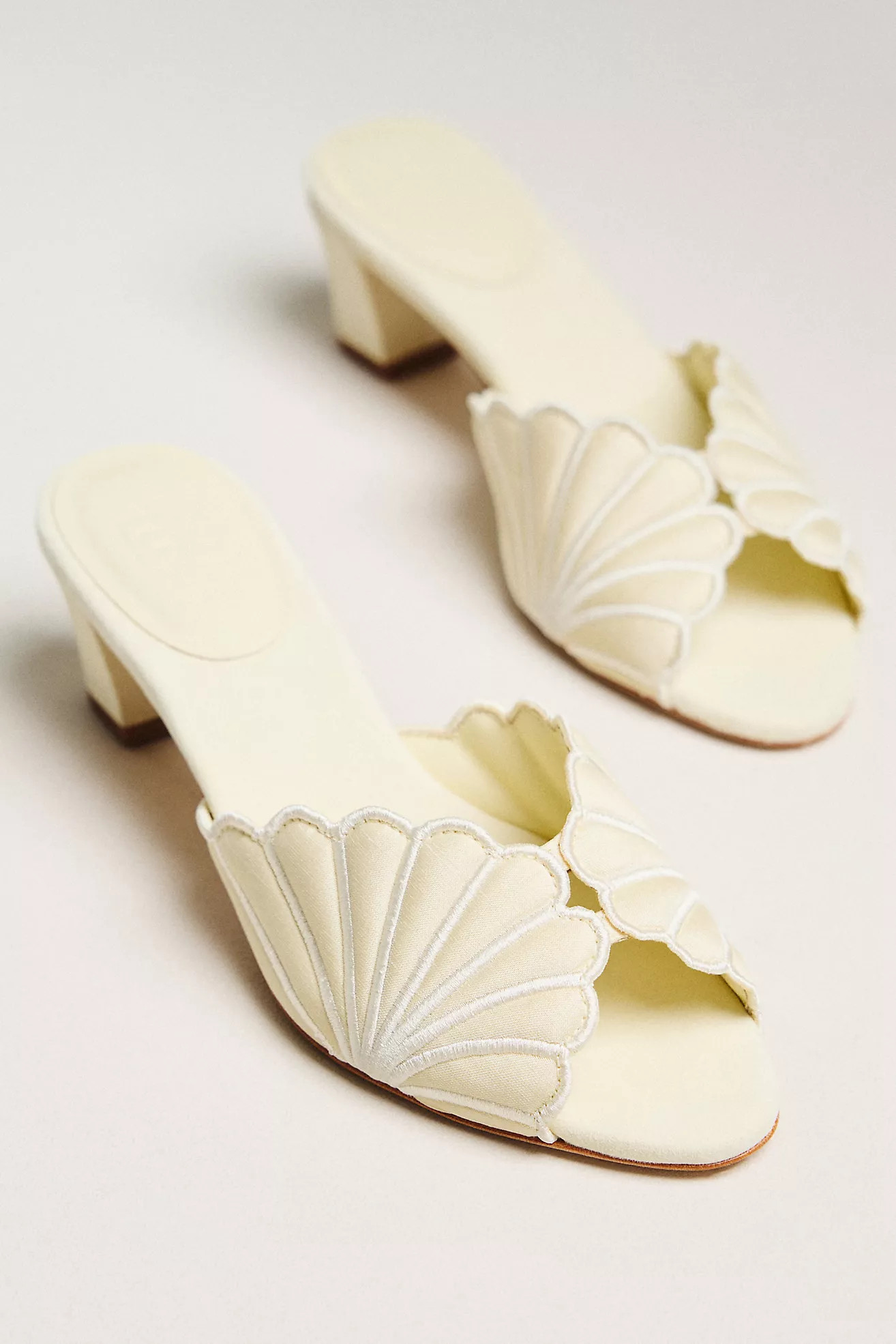 Reformation Waldena Kitten Heel Mules | Anthropologie (US)