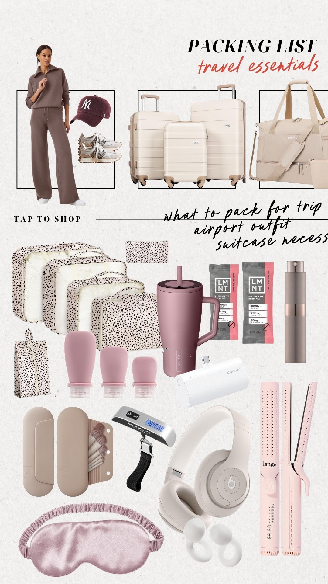 Items you need to pack for your next trip! Packing essentials from luggage to airport outfit! These items have been game changers when traveling. 

Travel items, travel essentials, carry on items, airport outfit ideas, luggage essentials, what to pack for vacation, what to pack for trip, spring break packing essentials 

#LTKTravel #LTKmomlife #LTKHome
